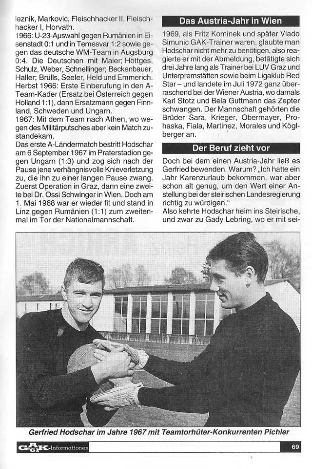 Club Steiermark R.I.P. Gerfried Hodschar Rückblick