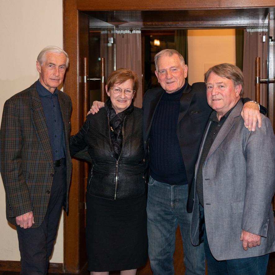 Altbgm. Alfred Stingl, Frau GR Ingrid Heuberger, Walter Hiesel und Franz Wuthe