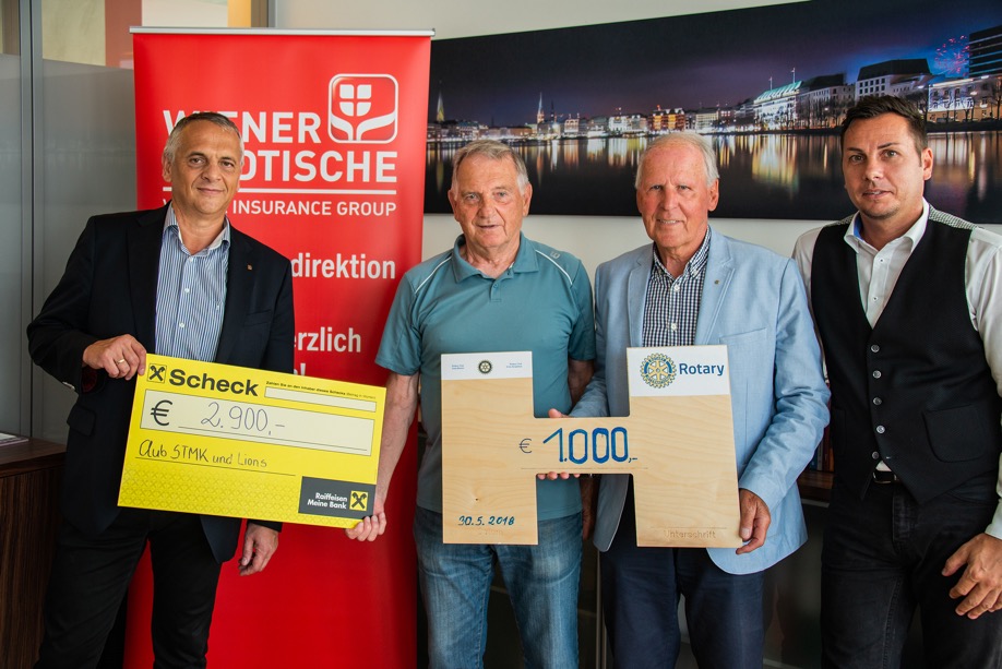 Club Steiermark Scheck für Matthias